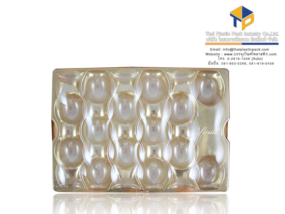 สั่งทำถาดพลาสติกสีทอง ขึ้นรูป